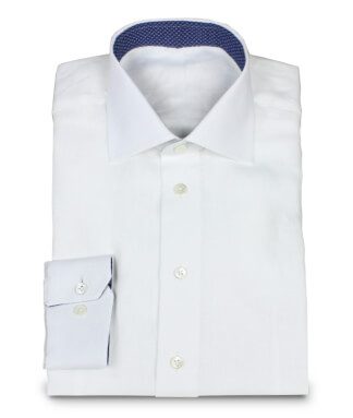 White Linen Poplin Shirt