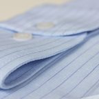 Leinenhemd Blau liniert – Vorschau 4