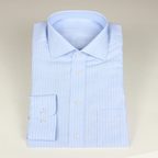 Leinenhemd Blau liniert – Vorschau 3