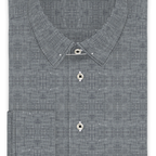 Linen black pepita formal shirt – Preview 1