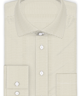 Leinen Sand querliniert Freizeithemd