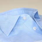 Pepita-Hemd Leinen Blau – Vorschau 5