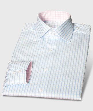 Vollzwirn-Hemd bügelfrei Hellblau