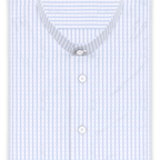 Full-twist light blue checkered casual shirt short-sleeve – Preview 1