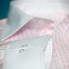 2-ply Pink Checkered Oxford White – Preview 5