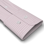Full-twist pink checkered formal shirt – Preview 2