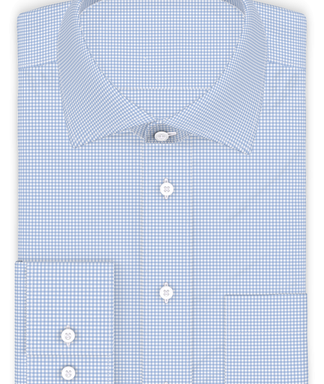 Mini Vichykaro Hellblau Freizeithemd