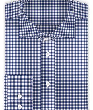 Vichykaro Dunkelblau Freizeithemd