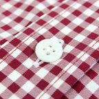 rot weiß kariertes Hemd mit dunkelroten Kontrastfarben – Vorschau 5