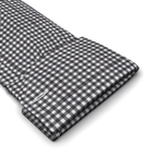 Vichy checkered dark gray business shirt with white collar and cuffs – Preview 2