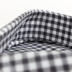 Checkered Shirt White Grey with Cutaway Collar – Preview 3