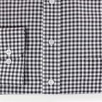 Checkered Shirt White Grey with Cutaway Collar – Preview 6