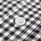 Checkered Shirt White Grey with Cutaway Collar – Preview 9