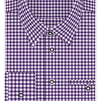 Vichykaro Violett Trachtenhemd – Vorschau 1