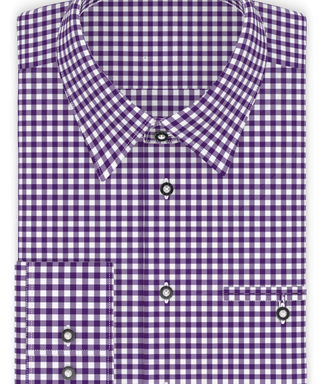 Vichykaro Violett Trachtenhemd