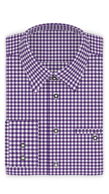 Vichykaro Violett Trachtenhemd