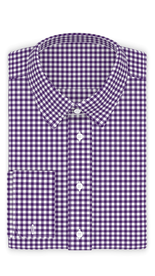 Vichykaro Violett Festliches Hemd