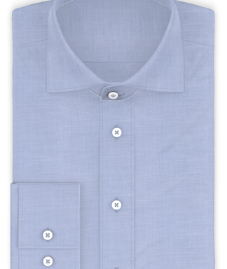 Vollzwirn Twill Blau Businesshemd