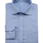 Blue Business twill shirt – Preview 1