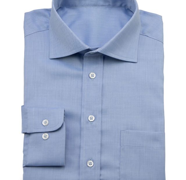 Blue Business twill shirt – Template image