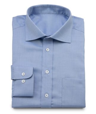 Blaues Businesstwillhemd