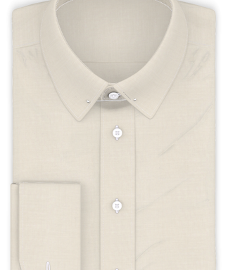 Vollzwirn Twill Creme Festliches Hemd