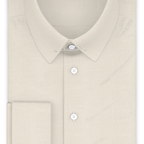 Full-twist twill cream formal shirt – Preview 1