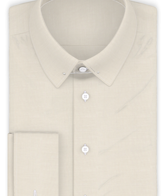 Vollzwirn Twill Creme Festliches Hemd