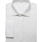 Festive shirt in cream with cuff – Preview 1