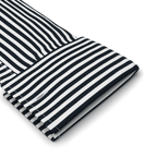 Half-twist Roman stripe black formal shirt – Preview 2