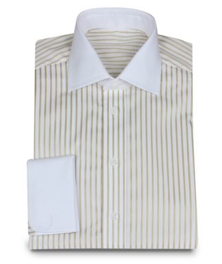 Edles Hemd in Streifenoptik mit Winchesterkragen