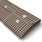 Full-twist dark brown checkered casual shirt – Preview 2