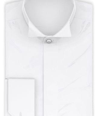 Vollzwirn Twill Weiß Festliches Hemd