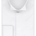 Full-twist twill white formal shirt – Preview 1