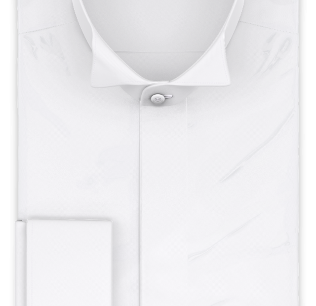Full-twist twill white formal shirt – Template image