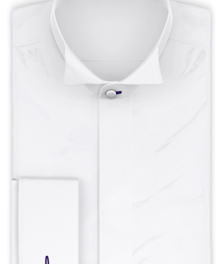 Vollzwirn Twill Weiß Festliches Hemd