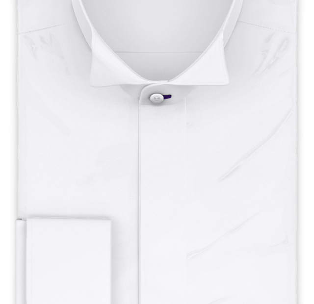 Full-twist twill white formal shirt – Template image