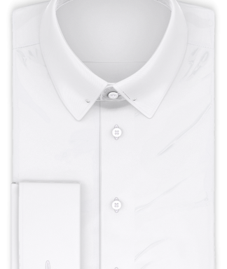 Vollzwirn Twill Weiß Festliches Hemd