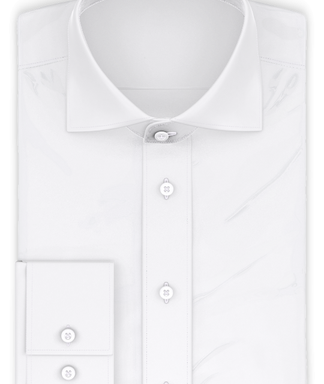 Vollzwirn Twill Weiß Businesshemd