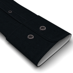 Full-twist twill black casual shirt – Preview 2