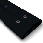 Full-twist twill black casual shirt – Preview 2