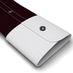 Full-twist twill burgundy business shirt with white collar – Preview 2