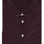 Full-twist twill burgundy formal shirt – Preview 1