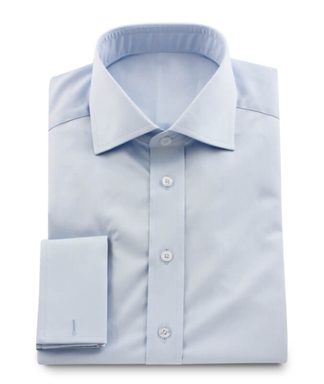 Vollzwirn Twill hellblau easy-care