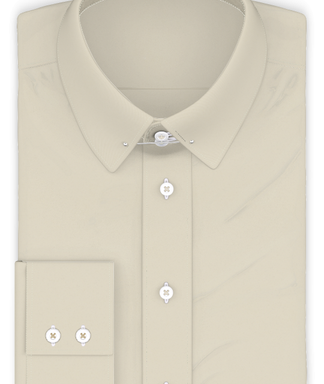 Vollzwirn Twill Creme Festliches Hemd