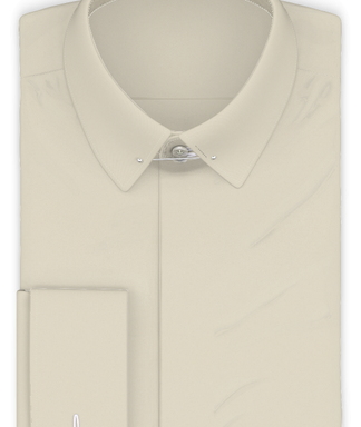 Vollzwirn Twill Creme Festliches Hemd