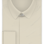Full-twist twill cream formal shirt – Preview 1