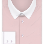 Full-twist twill pink formal shirt – Preview 1