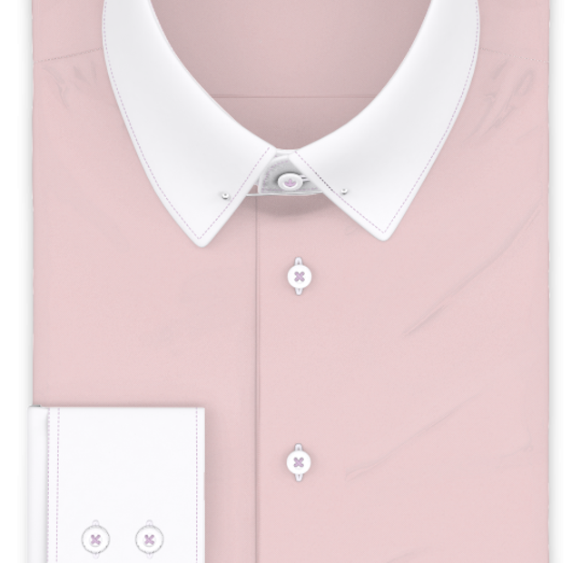 Full-twist twill pink formal shirt – Template image