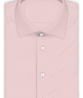 Vollzwirn Twill Rosa Kurzarmhemd